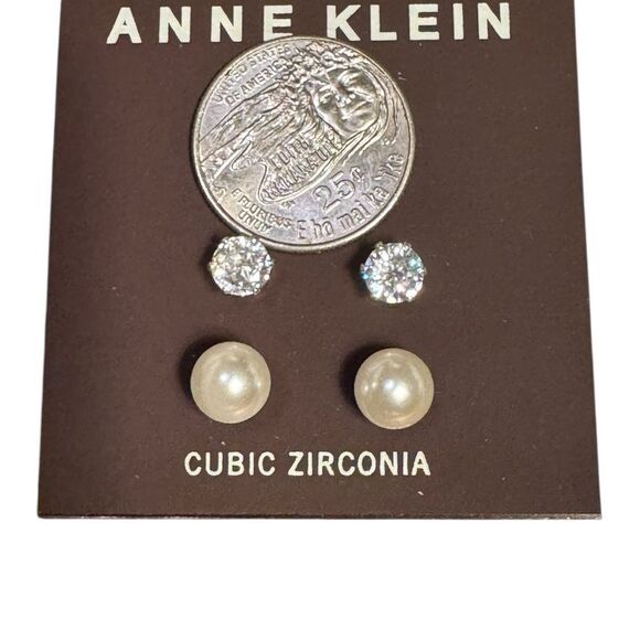 Anne Klein
2-Pc. Set Crystal and Imitation Pearl Stud Earrings - Picture 2 of 3
